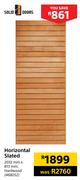 Solid Doors Horizontal Slated Door
