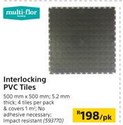 Multi Flor Interlocking PVC Tiles-Per Pack