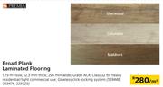 Premia Broad Plank Laminated Flooring-Per Sqm