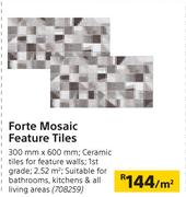 Forte Mosaic Feature Tiles-300mm x 600mm Per Sqm