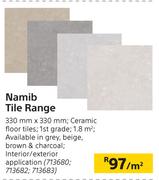 Namib Tile Range-330mm x 330mm Per Sqm