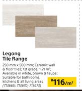 Legong Tile Range-250mm x 500mm Per Sqm