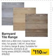Barnyard Tile Range-400mm x 400mm Per Sqm