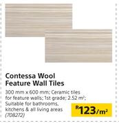 Contessa Wool Feature Wall Tiles-300mm x 600mm Per Sqm
