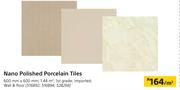 Nano Polished Porcelain Tiles-Per Sqm
