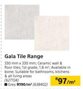 Gala Tile Range-330mm x 330mm Per Sqm