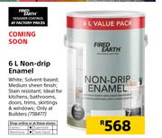 Fired Earth Non Drip Enamel-6Ltr