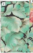 Fired Earth Wallpaper Green Leaf-530mm x 10m