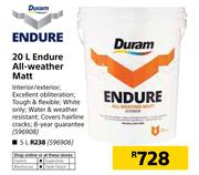 Duram Endure All Weather Matt-20Ltr