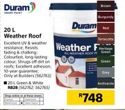 Duram Weather Roof (Green & White)-20Ltr