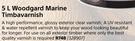 Duluxe 5L Woodgard Marine Timbavarnish