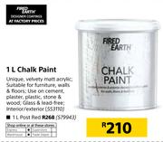 Fired Earth 1L Chalked Paint 