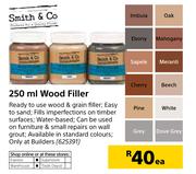 Smith & Co 250ml Wood Filler-Each