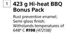 Rust Oleum Hi Heat BBQ Bonus Pack-423g
