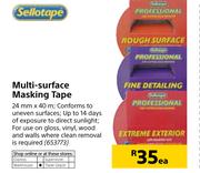 Sellotape Multi Surface Masking Tape-24mm x 40m