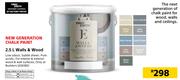 Fired Earth 2.5Ltr Walls & Wood
