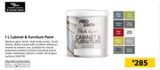 Fired Earth 1Ltr Cabinet & Furniture Paint