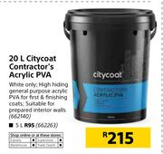 Citycoat 20Ltr Contractor's Acrylic PVA