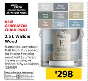 Fired Earth 2.5Ltr Walls & Wood