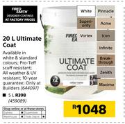 Fired Earth 20Ltr Ultimate Coat