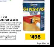 Duram 5Ltr NS4 Anti Rust Coating