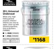Fired Earth 20Ltr Universal Undercoat