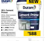 Duram 1Ltr Cement Primer