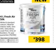 Fired Earth Fresh Air Silk-4Ltr