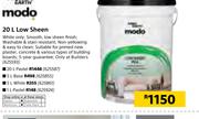 Fired Earth Modo Low Sheen Pastel-20Ltr