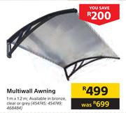Multiwall Awning 1mX1.2m
