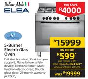 Elba 5-Burner Electric/Gas Oven