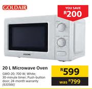 Goldair 20L Microwave Oven GMO-20