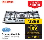 Goldair 5-Burner Stainless Steel Gas Hob GSGH-500