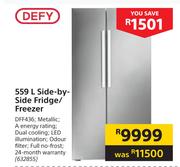 Defy 559L Side-By-Side Fridge/Freezer DFF436