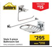 Builders Style 3 Piece Bathroom Set