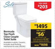 Solo Bermuda Top Flush Close Couple Toilet Suite