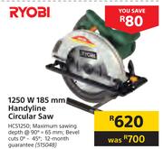 Ryobi 1250W 185mm Handyline Circular Saw HCS1250