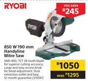 Ryobi 850W 190mm Handyline Mitre Saw HMS-850
