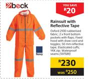 Beck Rain Suit With Reflective Tape