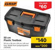 Grip 50cm Plastic Toolbox