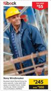 Navy Windbreaker
