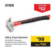 Home & Stier 500g Claw Hammer RHCW0500