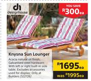 Design House Knysna Sun Lounger-Each