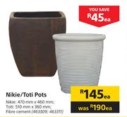 Nikie/Toti pots-Each