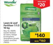 Wonder Lawn & Leaf Fertiliser 7:1:3-10Kg