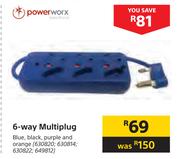 Powerworx 6 Way Multiplug