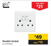 CBi Double Socket 4x4