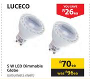 Luceco 5W LED Dimmable Globe GU10-Each