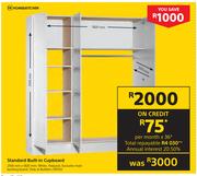 Home & Kitchen Standard Built In Cupboard 2100mm x 1820mm White