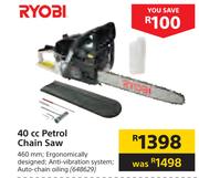 Ryobi 40cc Petrol Chain Saw